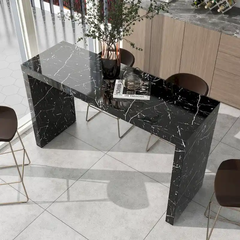 Amereti 60-inch Faux Marble Counter Height Table by Furniture of America