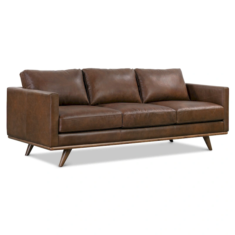 Poly & Bark Nolita 85 Sofa - Full Grain Genuine Italian Leather