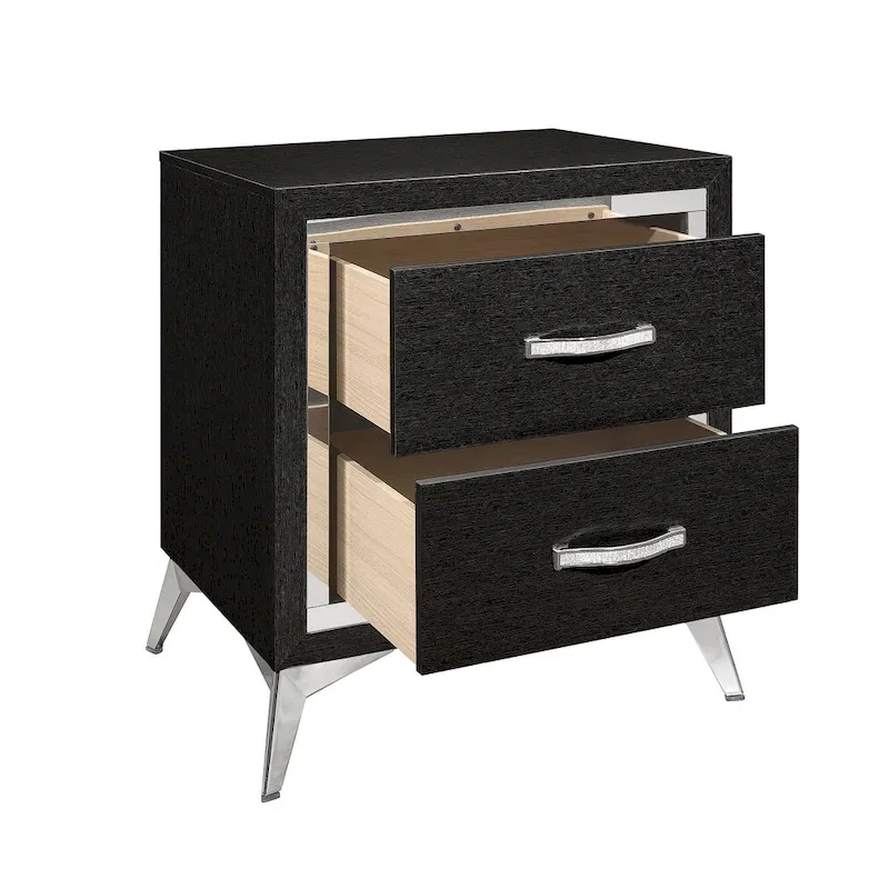 New Classic Furniture Willits 4-Piece Bedroom Set with Nightstand
