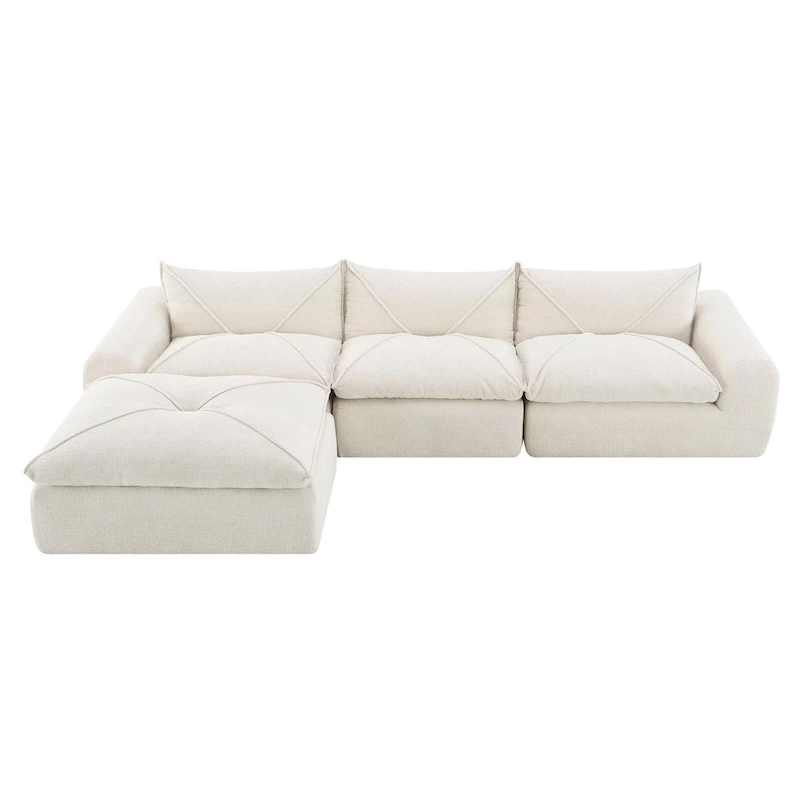 116  Fully Compressed Sofa with High Density Foam,Particle Chenille