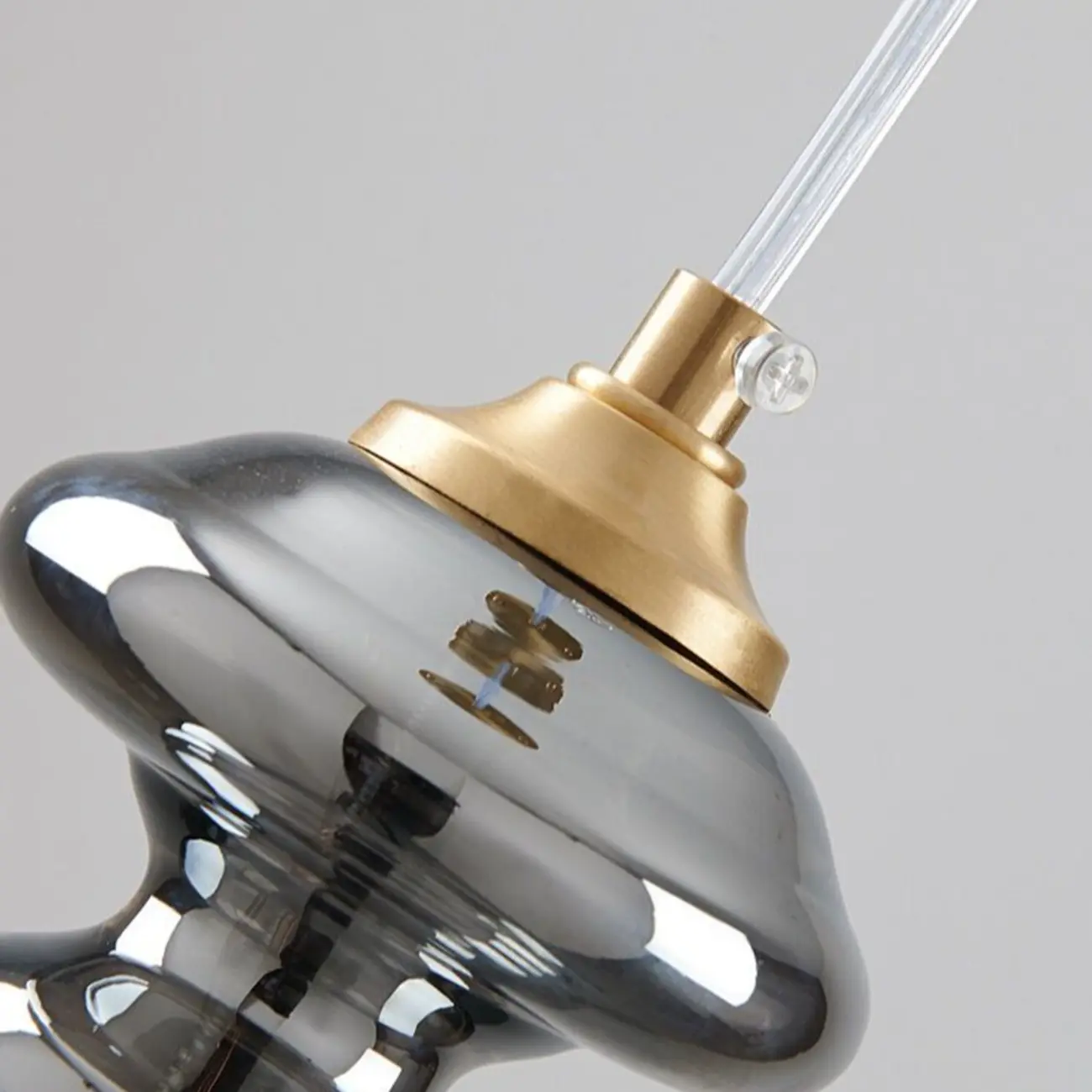 Modern Clear Glass Dining Room Pendant Light