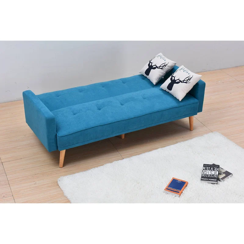 Velvet Wingback Push Back Recliner Chair