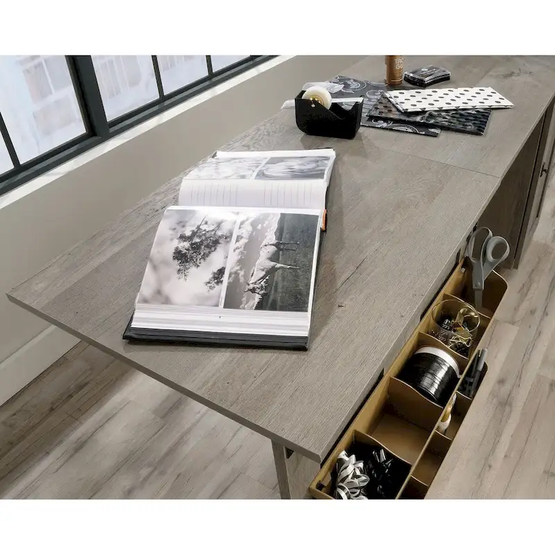 Sauder Select Collection Easy Rolling Sewing and Craft Table/Cart