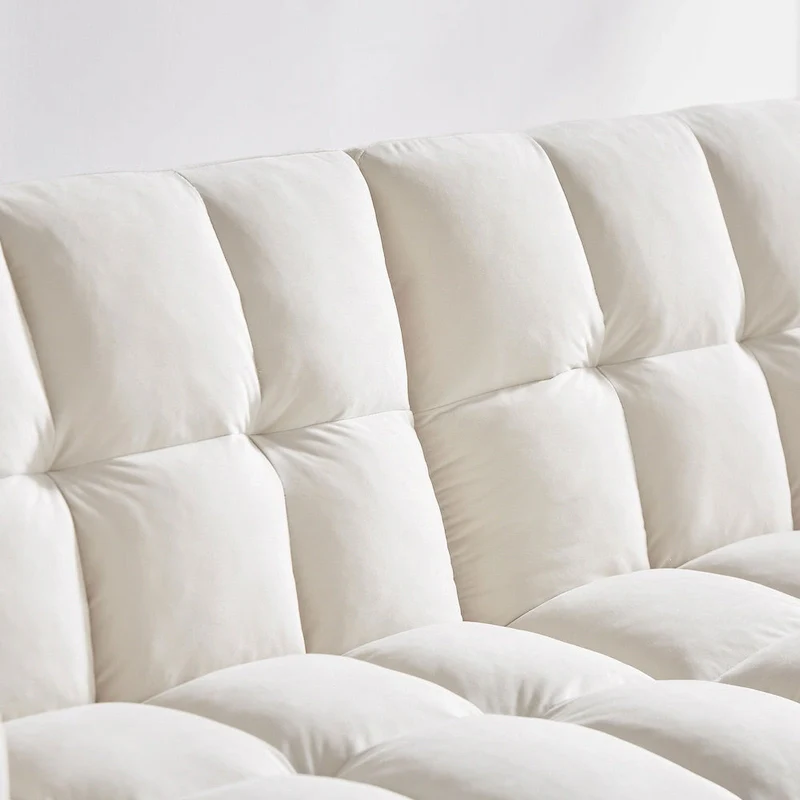 Velvet Convertible Sofa Bed - 3-Position Futon