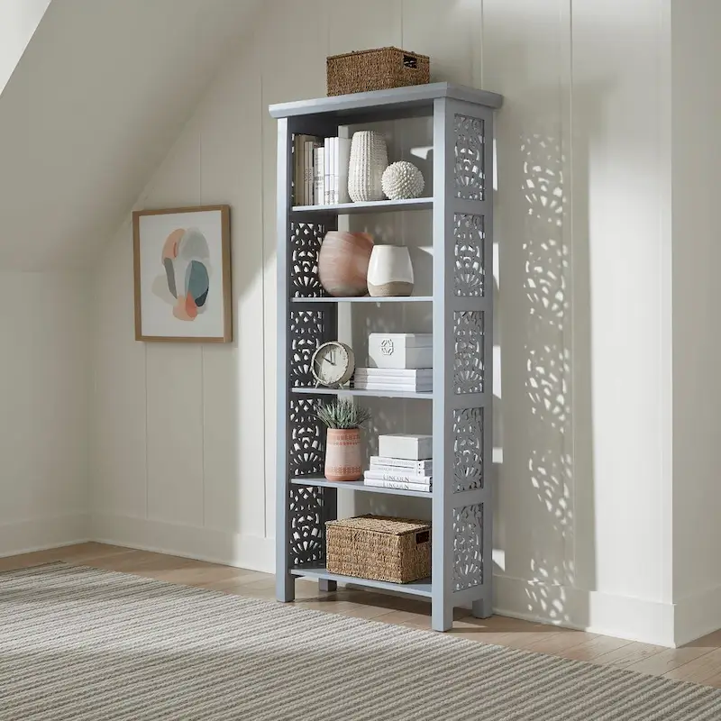 Trellis Lane Weathered Accent Bookcase