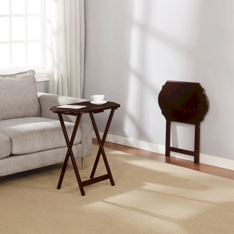 Hedda Folding Snack Tray (Set of 2)