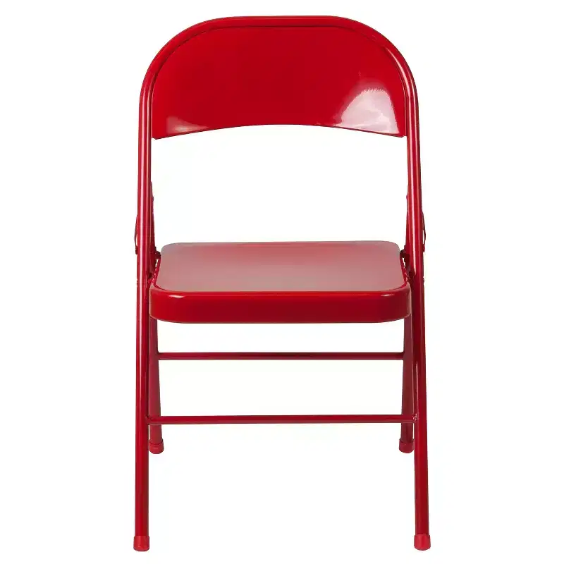 Flash Furniture 4 Pack HERCULES Series Double Braced Metal Folding Chair