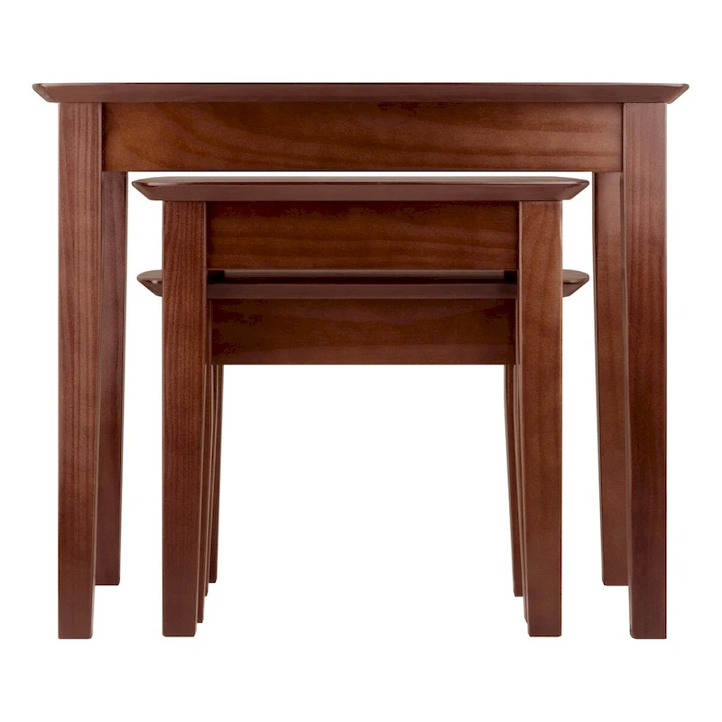 Bradley 3-Pc Nesting Table Set, Walnut - 26.8 x 18.7 x 21.9
