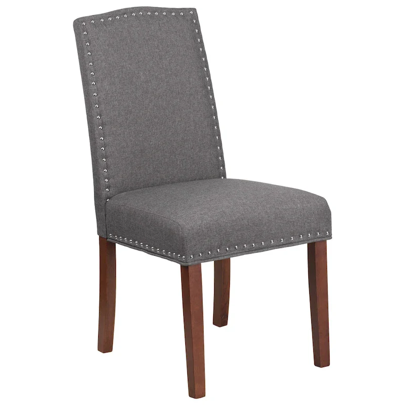Parsons Chair with Silver Nailhead Trim (Set of 2)