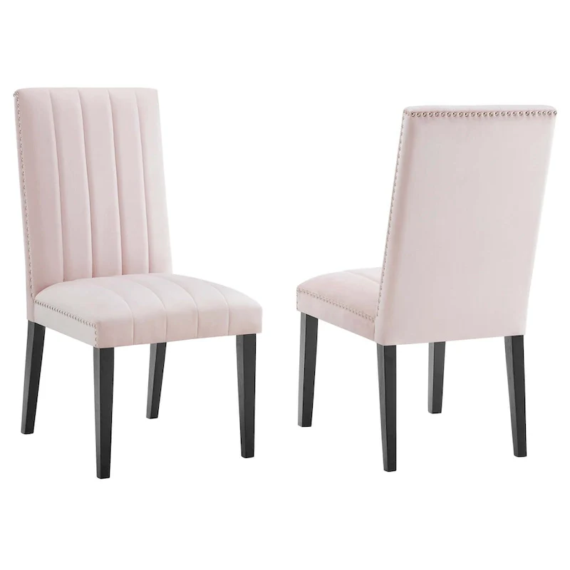 Velvet Dining Side Chairs - Set of 2