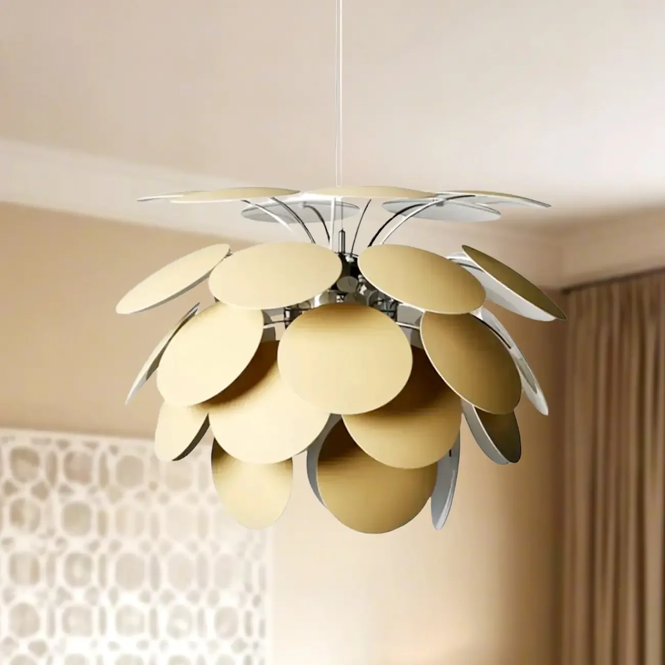 5 Tiers Modern Chandelier with Adjustable Metal Structure