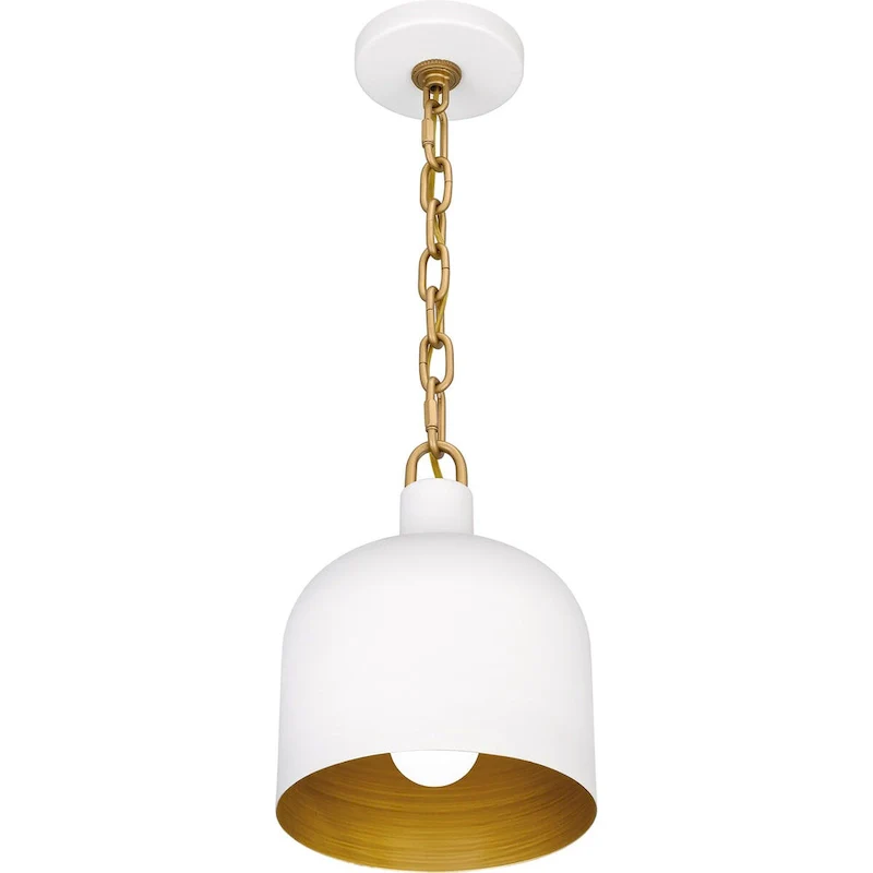 Raquel 1-Light Matte White Mini Pendant Light