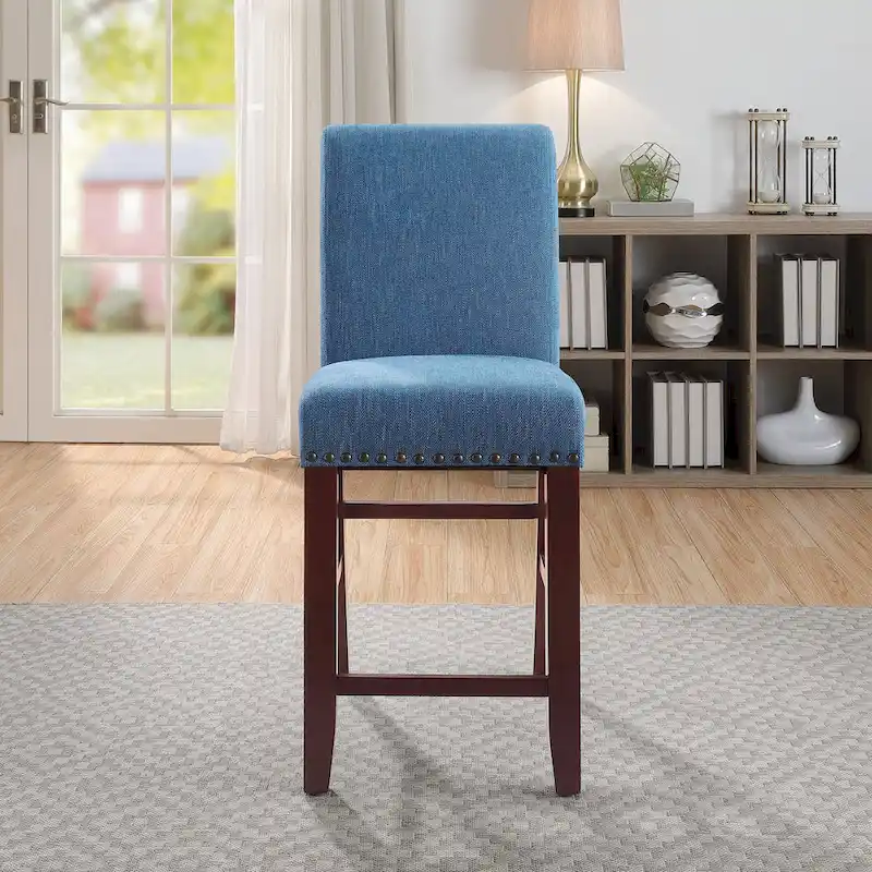 24 Parsons Barstool with Nailheads