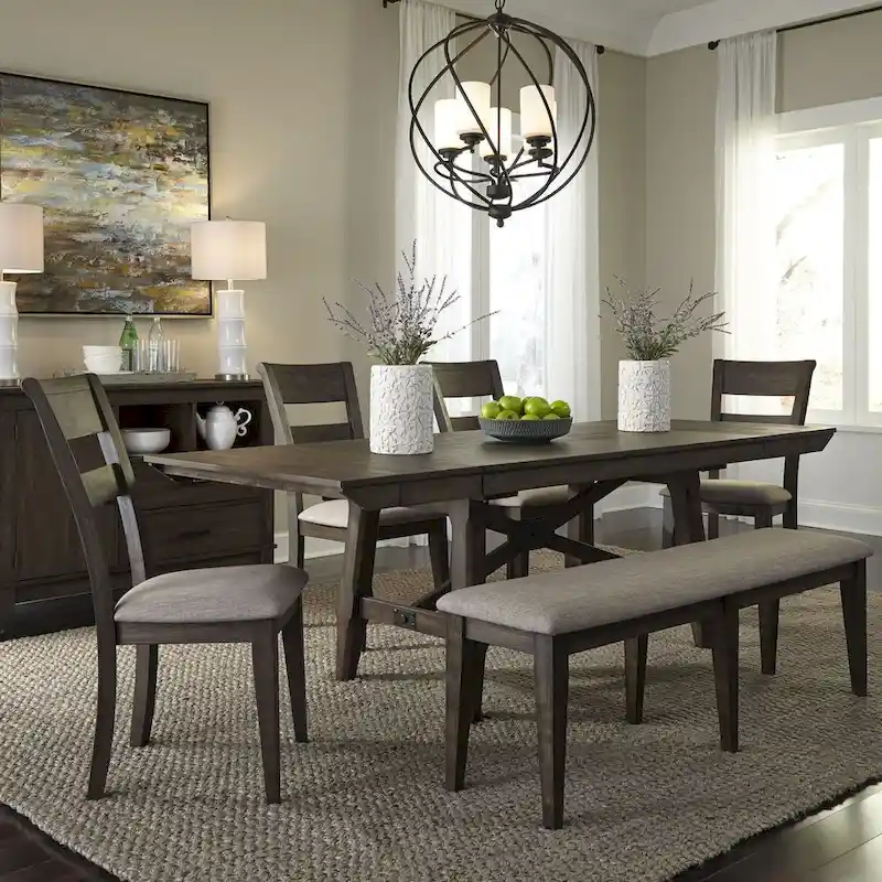 Double Bridge Dark Chestnut Bench