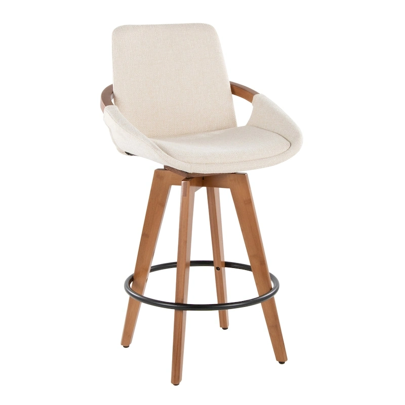 Carson Carrington Pugo 26 Fixed-Height Counter Stool in Noise Fabric