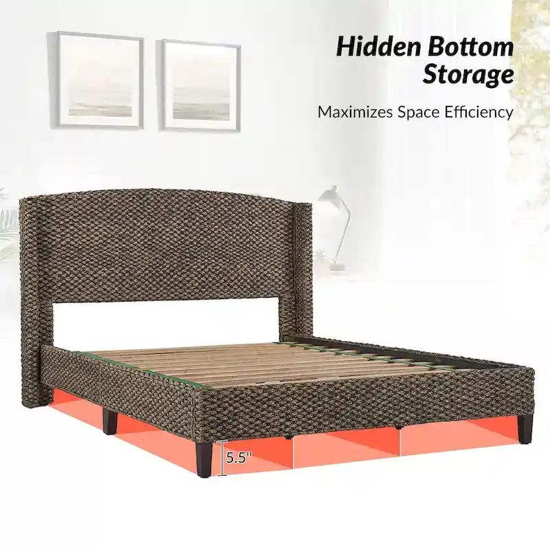 Ludwig Traditional Standard Bed with Wingback Design by HULALA HOME