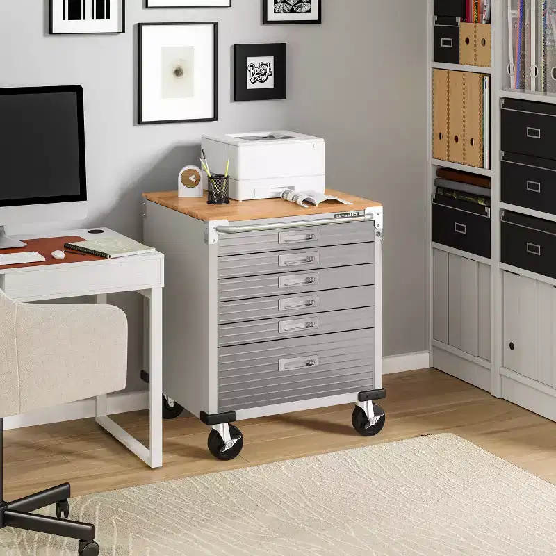 Seville Classics UltraHD 6-Soft Closing Drawer Cabinet, 28 x 25 x 34.5