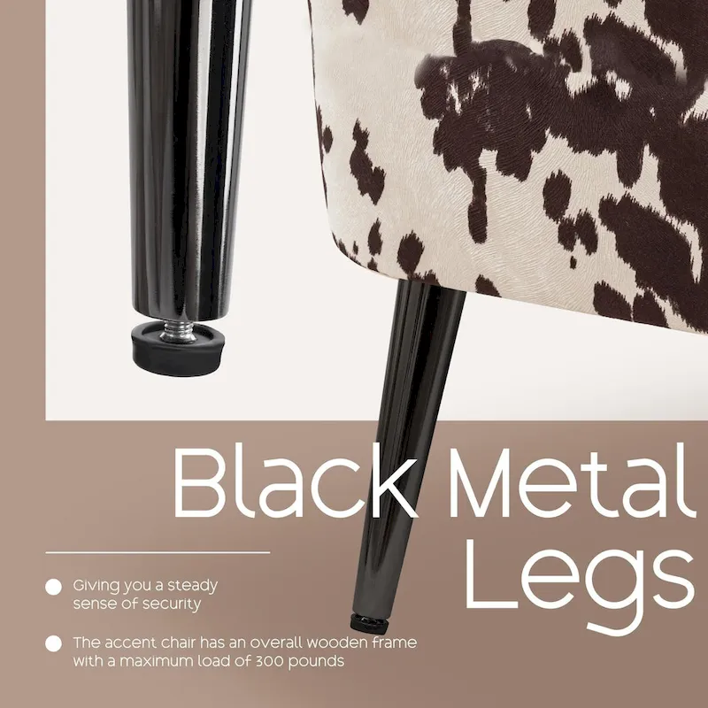 HOMYKA Modern Wingback Arm Chair Upholstered Accent Chair Set of 2