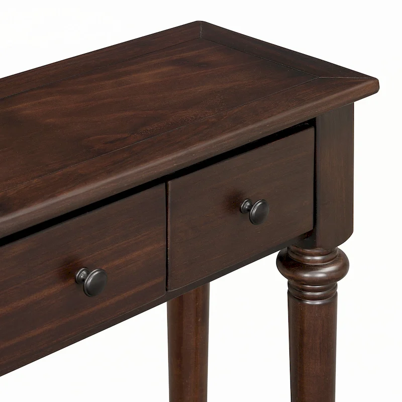 Entryway Table with 4 Drawers(Espresso)