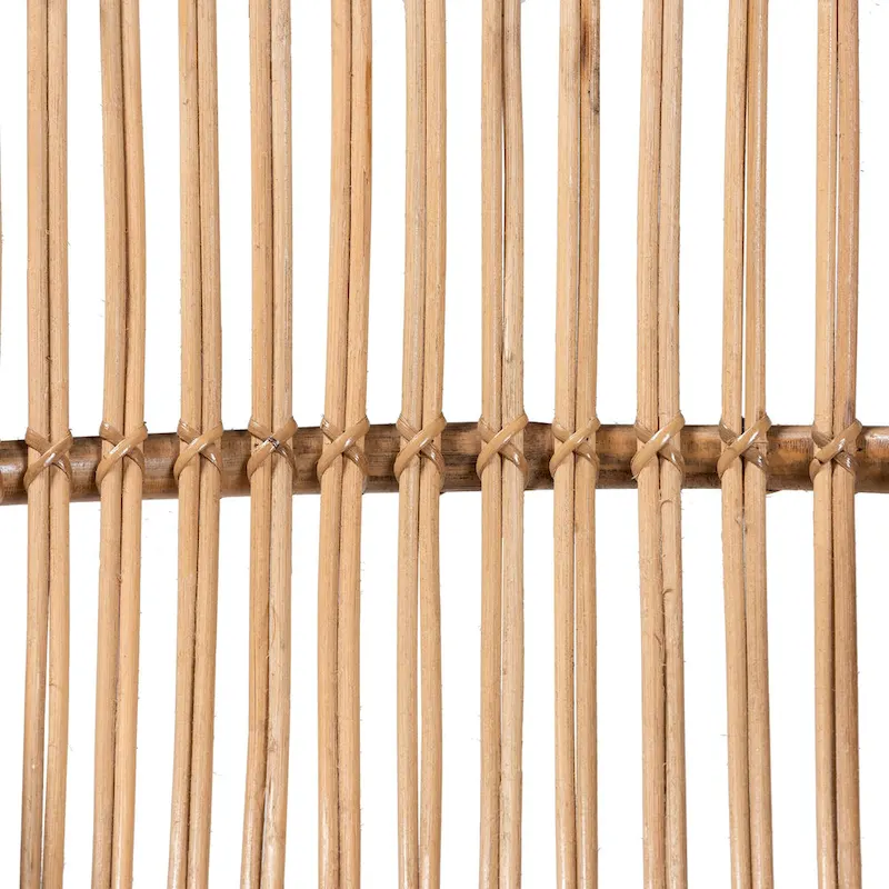 Blanca Modern Bohemian Natural Rattan Accent Chair