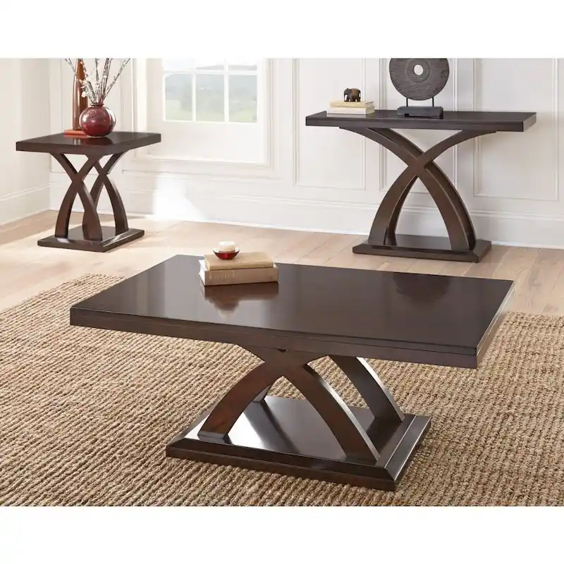 Steve Silver Avellino Modern Espresso Finish Wood Coffee Table