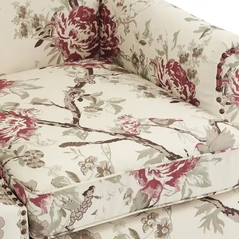 Traditional Nailhead Trim Armchair Accent Chairs Set of 2