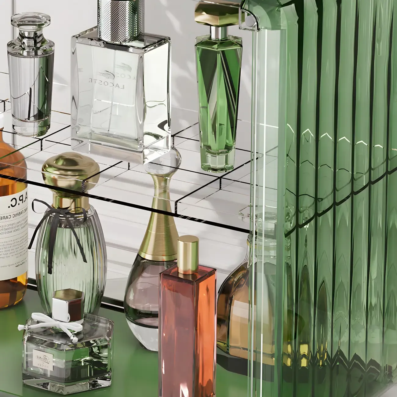 Acrylic Display Cabinet with Glass-like Panel