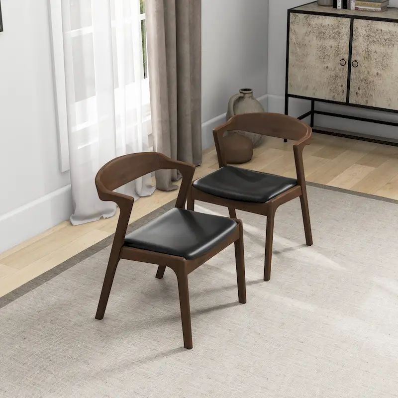 Rosanna Mid Century Modern Dining Chair (Set of 2)