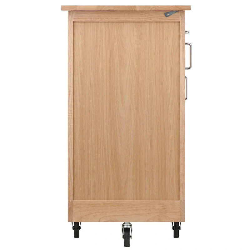 Douglas Utility Kitchen Cart, Natural - 42.52 x 18.98 x 35.63 inches
