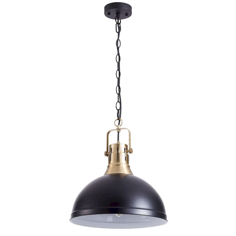 1-Light Bowl Metal Frame Pendant Lighting - 13.8 D4.3 W74.4 H(Adjustable)