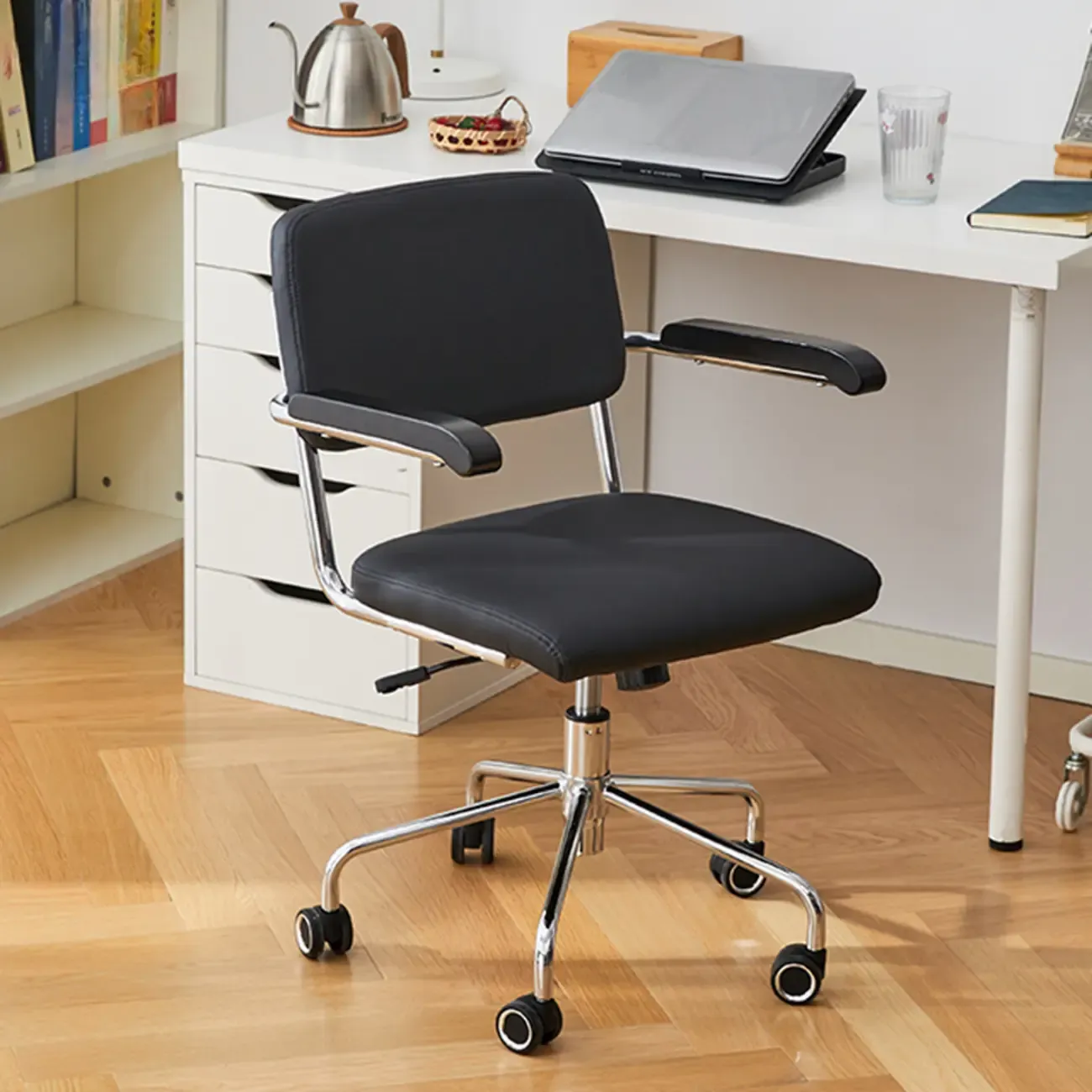 Modern Fabric Metal Frame Adjustable Office Chair