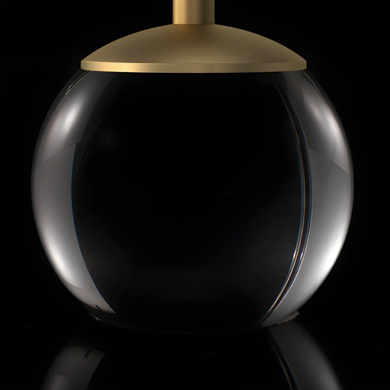 Elegant Clear Glass Bedside Lamp White Geomatric Shade