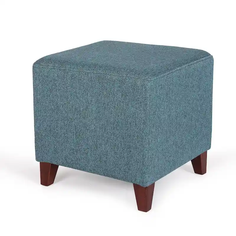 Adeco Simple British Style Passionate Cube Ottoman Footstool