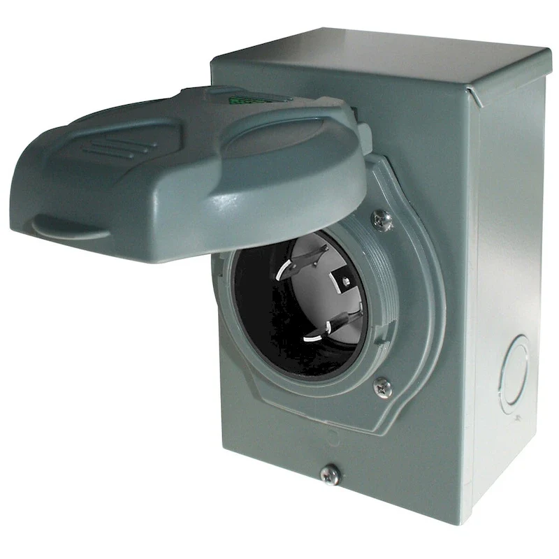 30 Amp Generator Power Inlet Box - 4.25Lx3.25Wx6.25H