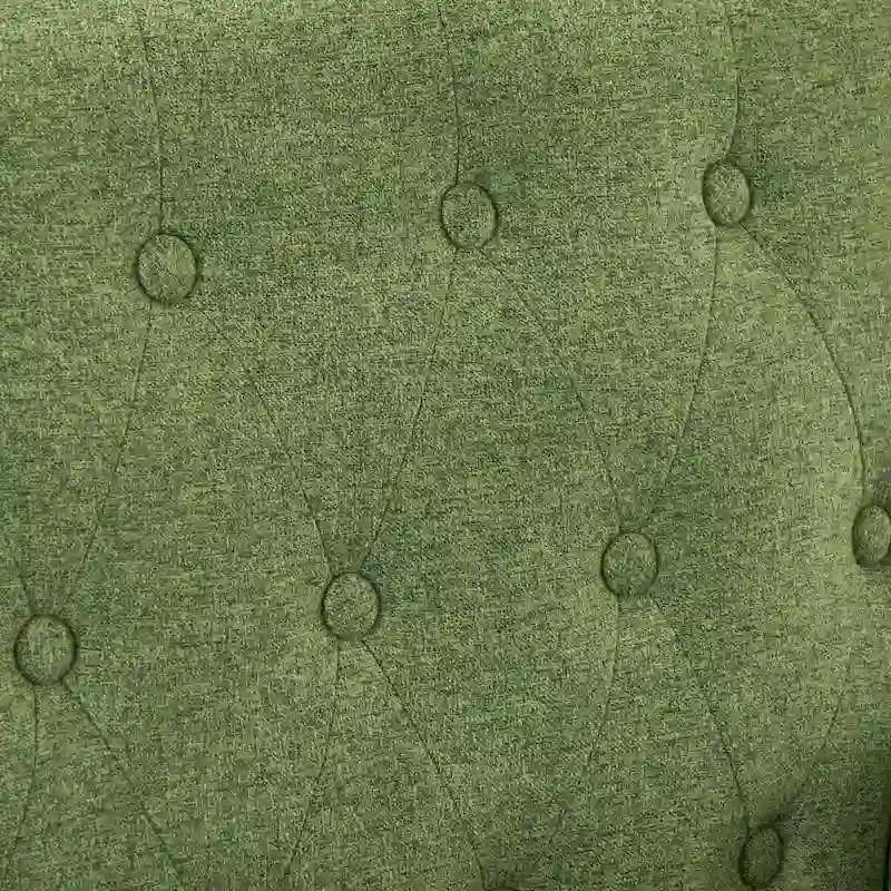 LUE BONA Modern Upholstered Accent Chair Linen Fabric Button Tufted Armchair with Solid Wood Frame - 28.5 W X 27.25 D X 33.75 H