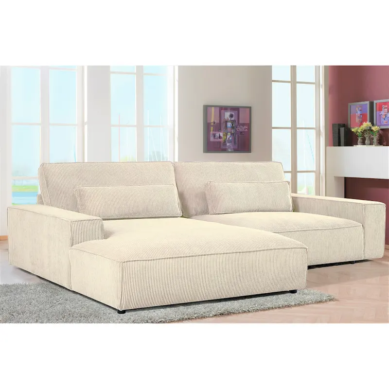 105.52-Inch Ultra-Wide Luxury Modular Sofa with Solid Wood Frame