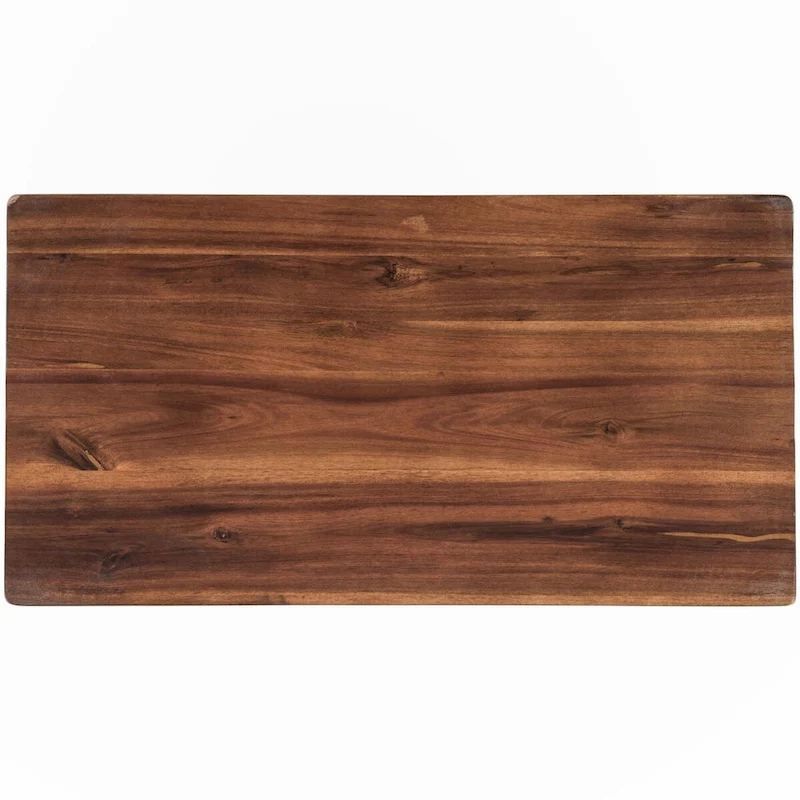 Solid Wood Rustic 3-piece 45 Butcher Block Dining Table Set