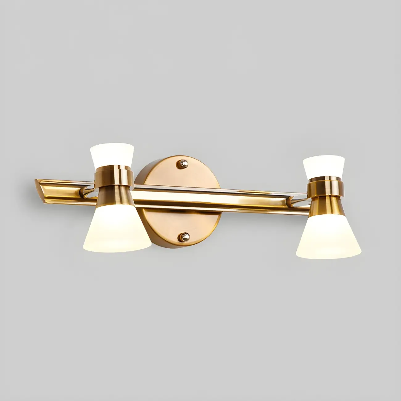 Modern Gold Cone Shade Bathroom Vanity Light LED Fixture