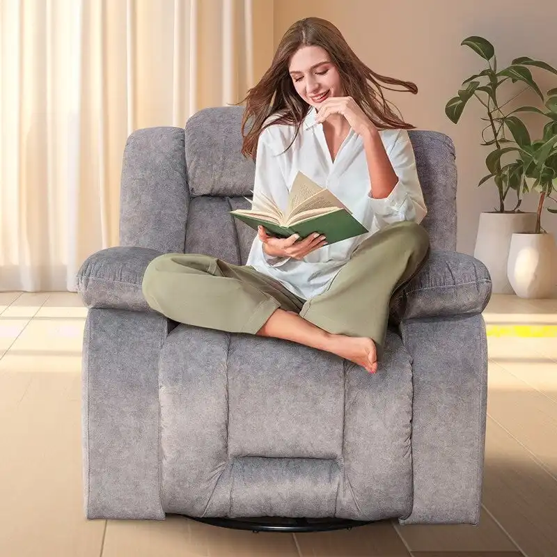 Rocker and Swivel Upholstered Recliner