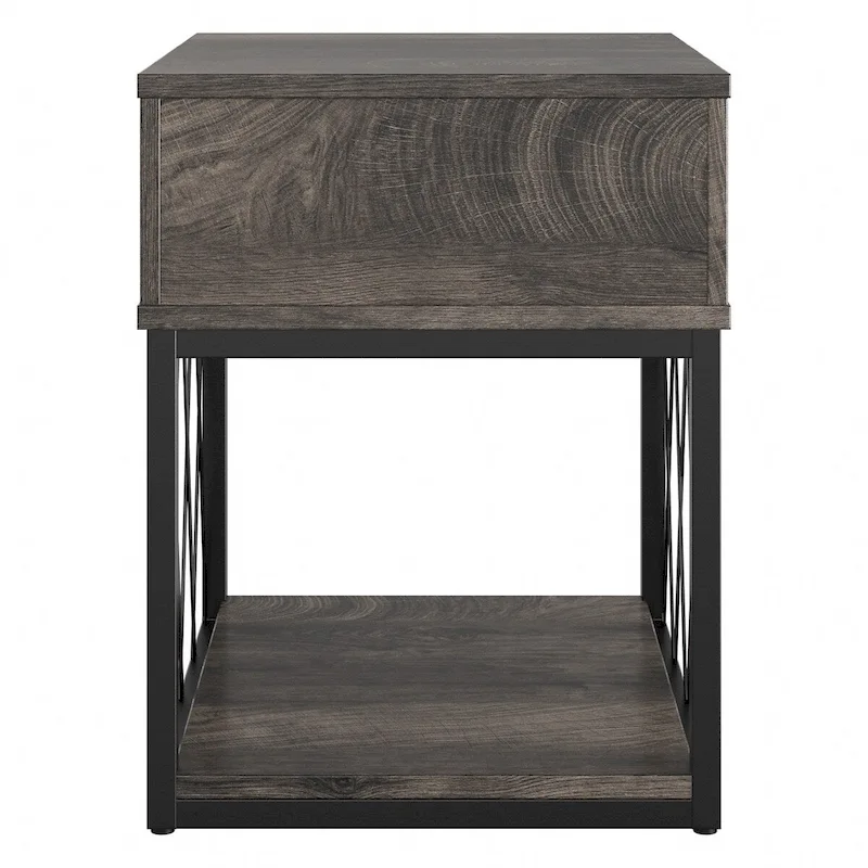City Park Industrial End Table with Drawer