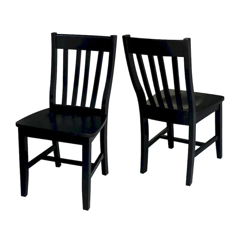 Quince Solid Wood Schoolhouse Chairs, Set of 2