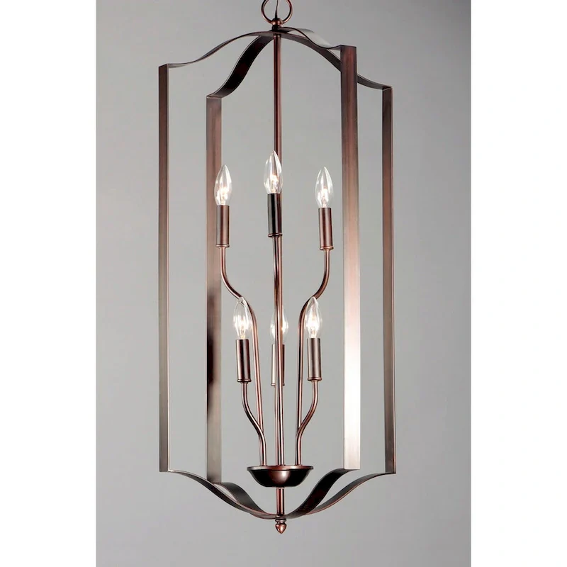Maxim Provident 6 Light 18  Wide Taper Candle Pendant