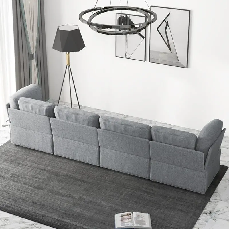 Mixoy Convertible Modular Sleeper Couch with Ottoman