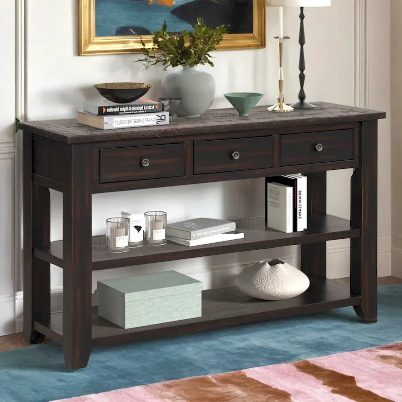 Modern Solid Wood Sofa Table