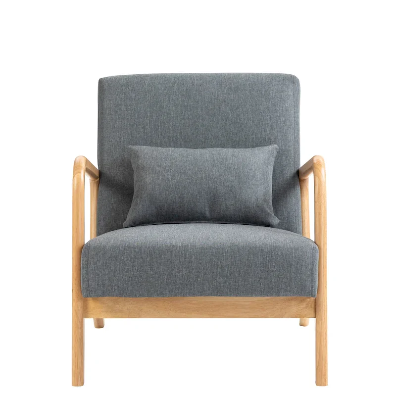 Upholstered Arm Chair with Cution Modern Side Accent Chairs - 25.8W x 28.7H x 32.3D