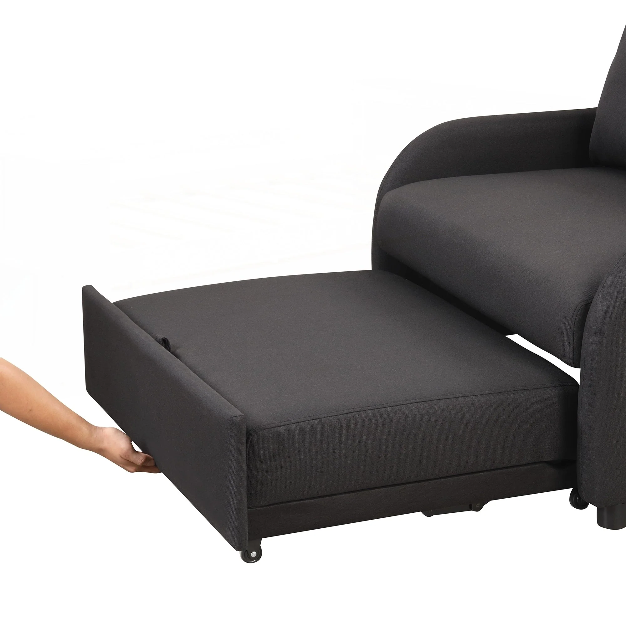 Pull Out Sofa Sleeper 3 in 1 with 2 Wing Table