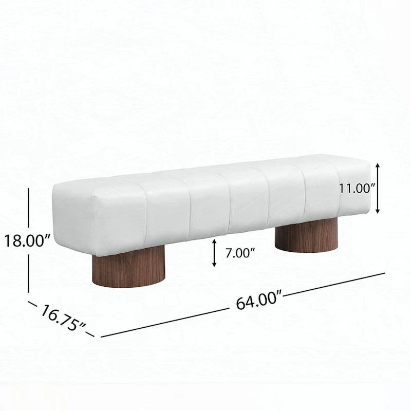 No-Assembly End of Bed Entryway Bench Ottoman