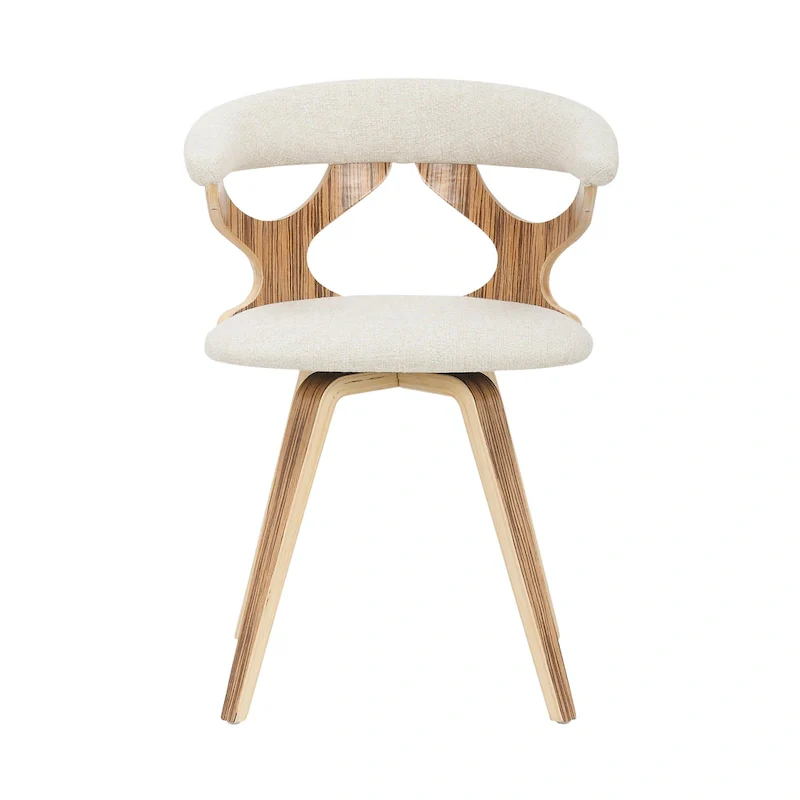 Viby Mid-century Modern Swivel Dining/ Accent Chair - N/A