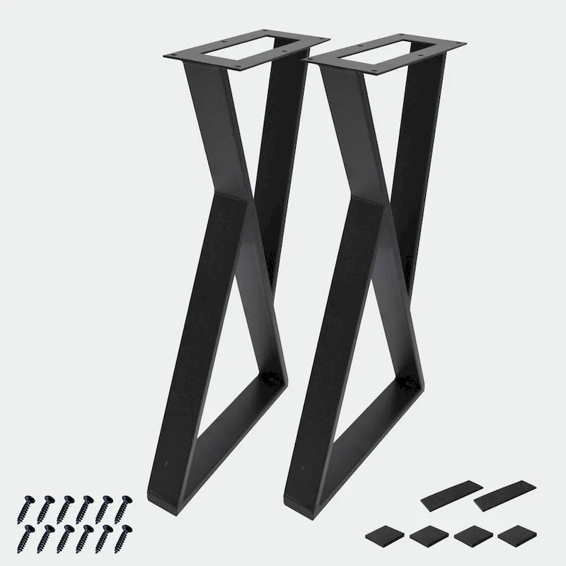 Z Shape Iron Table Legs 2 Pieces Side Table legs