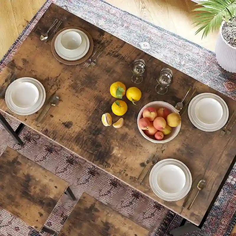 Mieres Modern Farmhouse Counter Height Pub 5-piece Dining Set